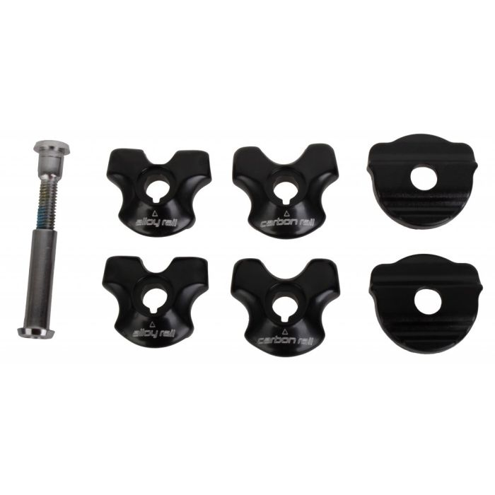 Morsetto Reggisella In Alluminio Per Bicicletta – Compatibile Con Guide Sella In Carbonio 7x9 Mm Ovali E 7x7 Mm Rotonde, Nero, Facile Installazione - 3