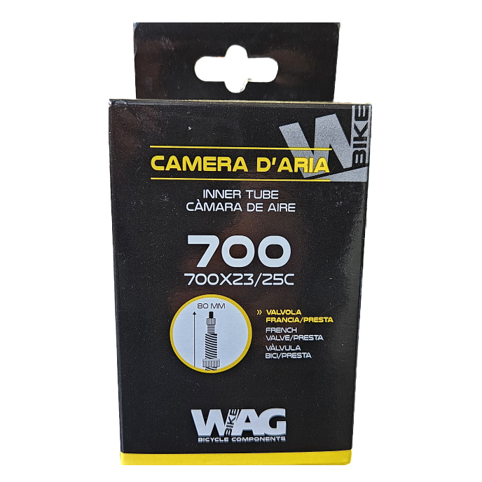 CAMERA D'ARIA WAG 700X23/25 VALVOLA 80MM FRANCIA