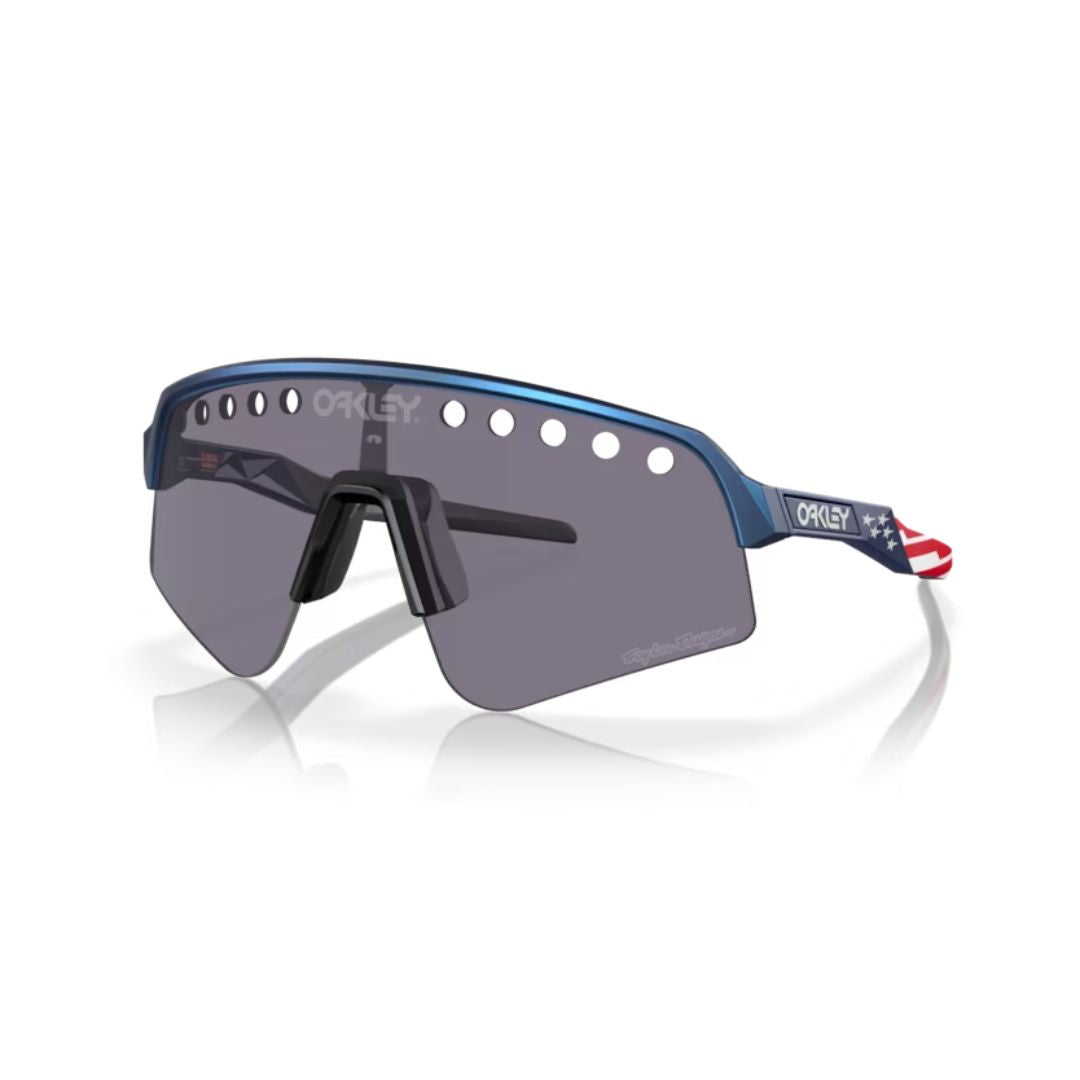 OAKLEY SUTRO LITE SWEEP TROY LEE DESIGNS BLUE COLORSHIFT / PRIZM GREY