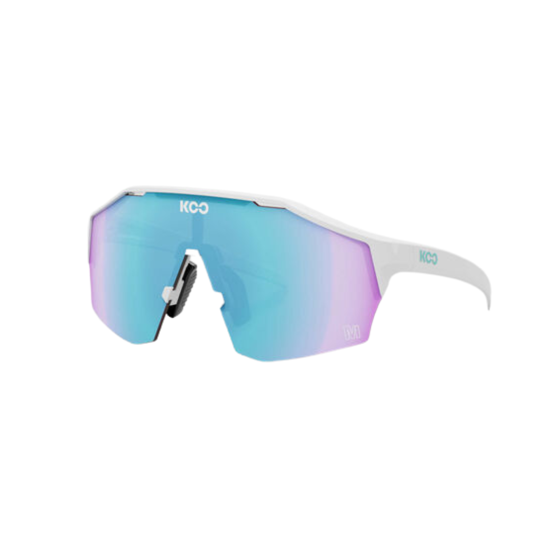 KCO ALIBI White Matt / Turquoise Mirror Sunglasses