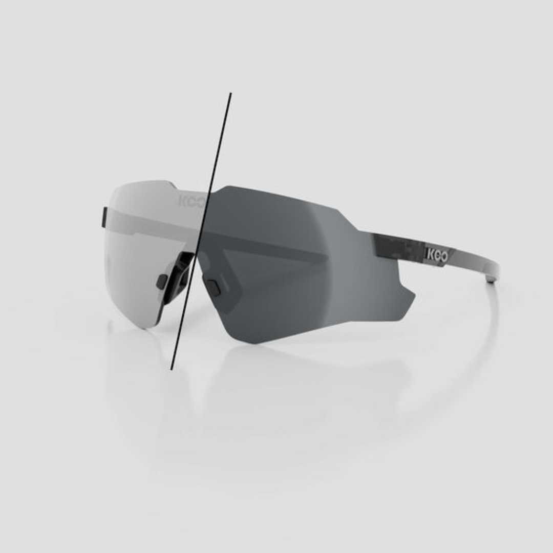 KCO OCCHIALI NEBULA Black Glass / Photochromic Graphite Mirror