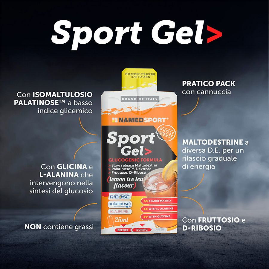 NAMED SPORT GEL LEMON ICE TEA - 25ML