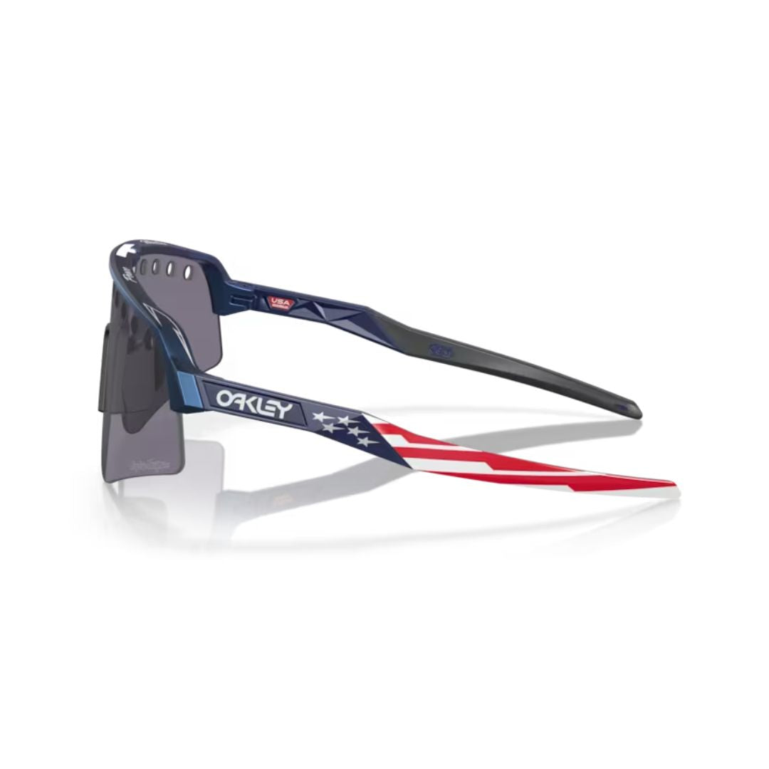 OAKLEY SUTRO LITE SWEEP TROY LEE DESIGNS BLUE COLORSHIFT / PRIZM GREY