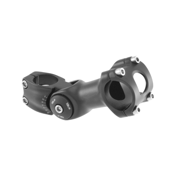 ATTACCO REGOLABILE TREKKER 0°/+60° PER MANUBRIO 25.4 MM - 90mm