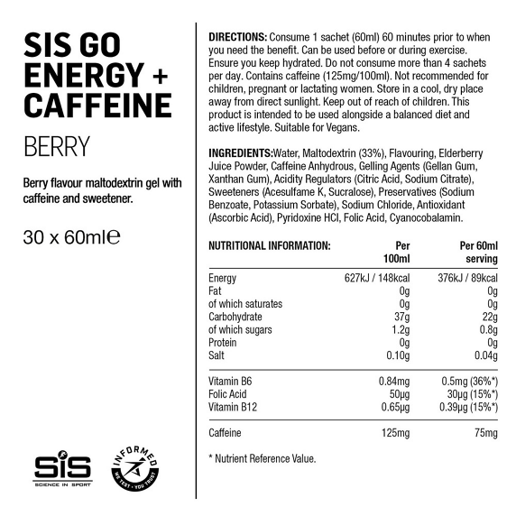 SIS GO ENERGY +CAFFEINE
