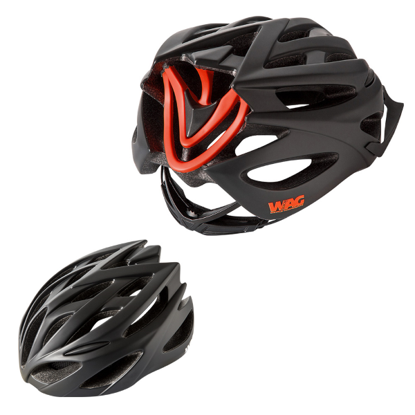 CASCO NEUTRON - TAGLIA L (58-62 CM), NERO ROSSO