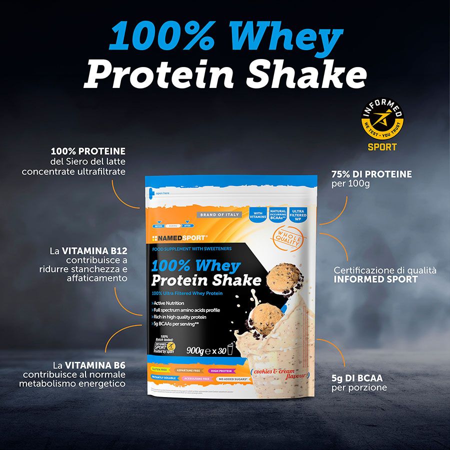 NAMED 100% WHEY PROTEIN SHAKE - 900g