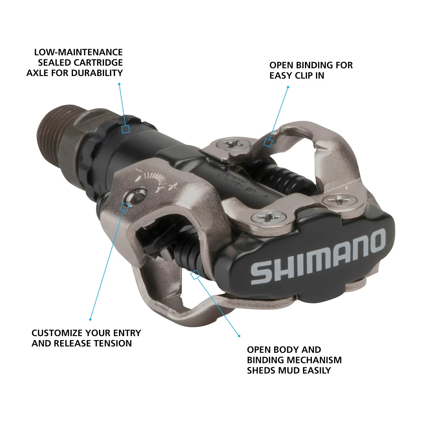 PEDALI SHIMANO PD-M520