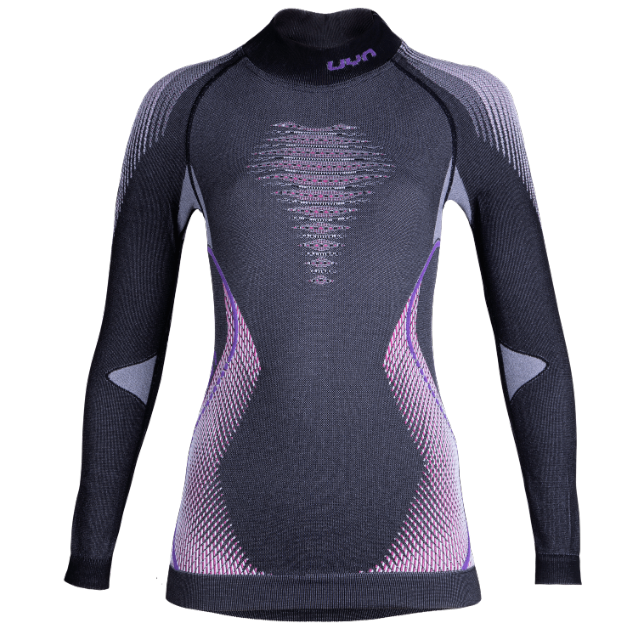 UYN LADY EVOLUTYON UW SHIRT LG_SL.TURTLE NECK MELANGE