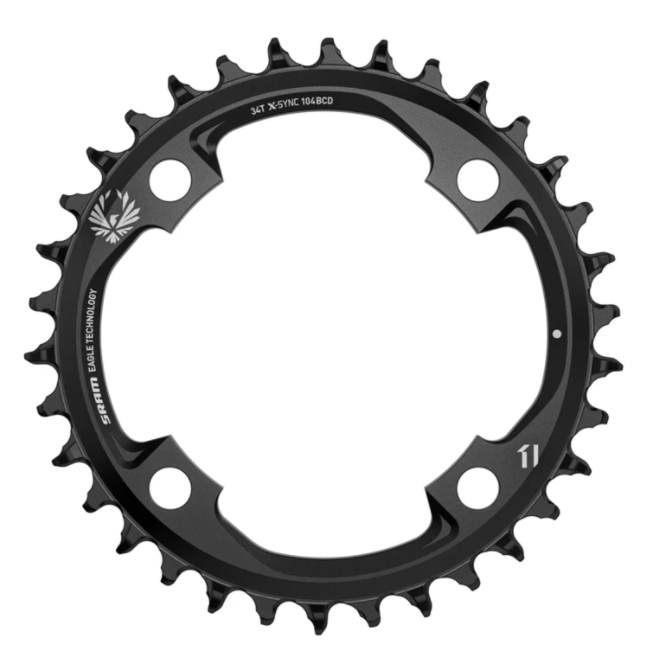 CORONA SRAM EAGLE X-Sync 12v girobulloni 104mm nero