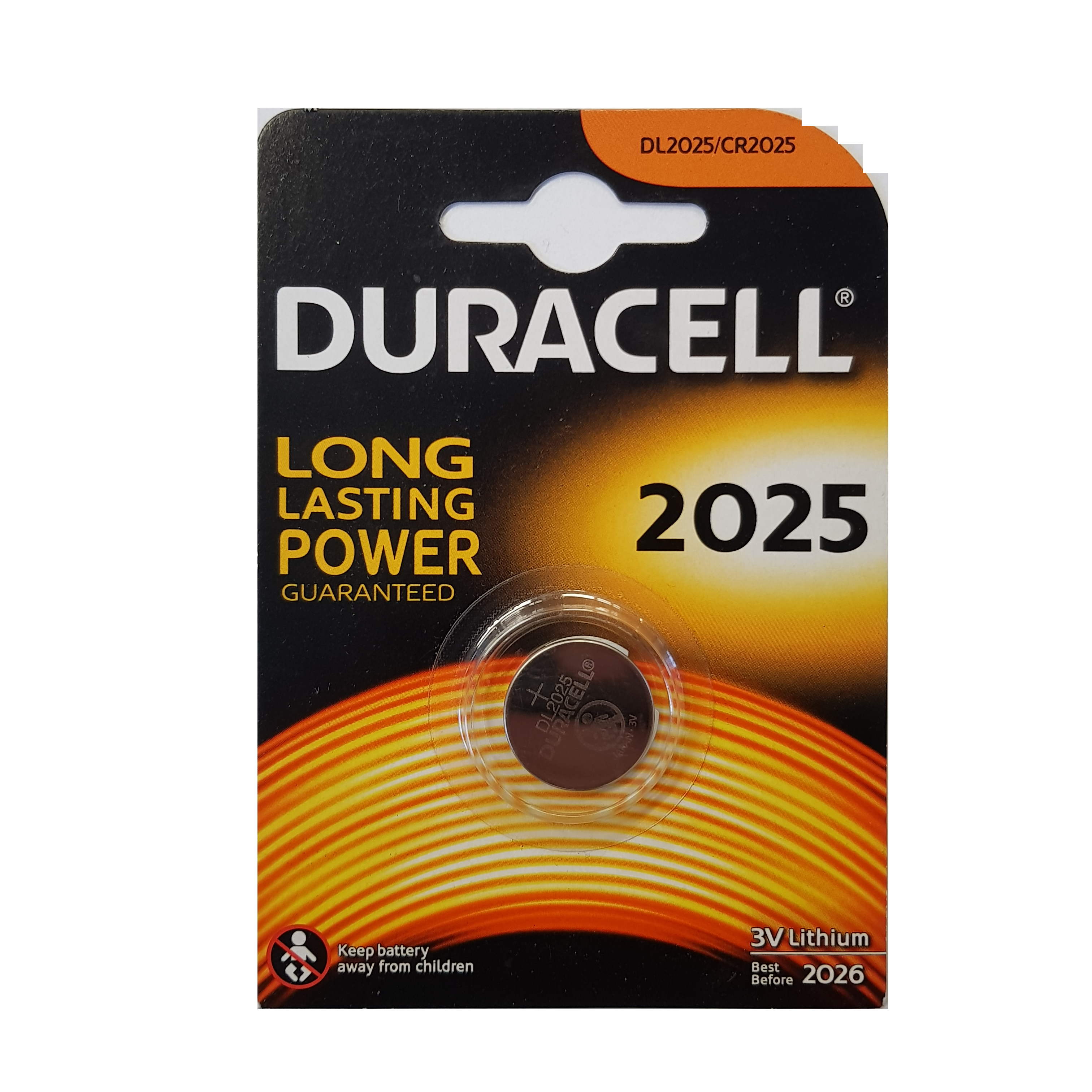 DURACELL BATTERIA CR2025 3VOLTS