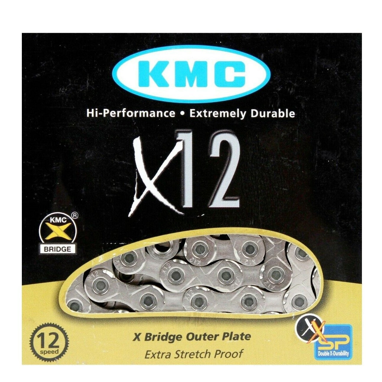 KMC CATENA X12 Silver 12v 126 MAGLIE